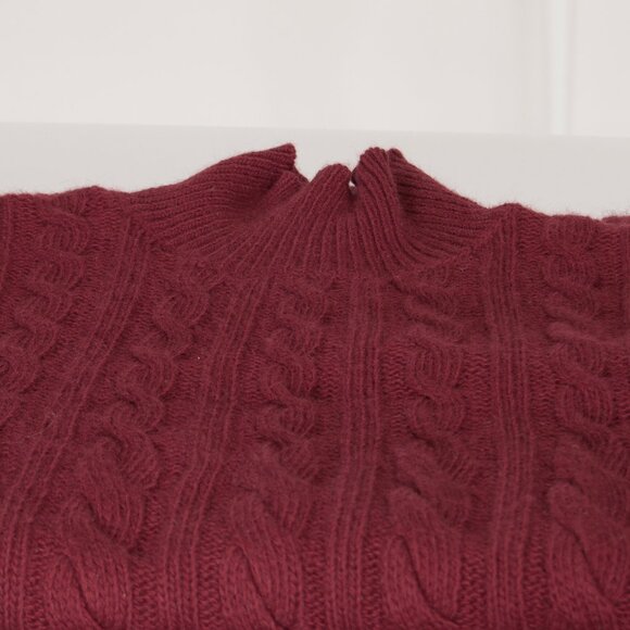 NWOT Krizia Maglia Angora‑Blend Cable‑Knit Turtleneck Dress - Picture 4 of 4